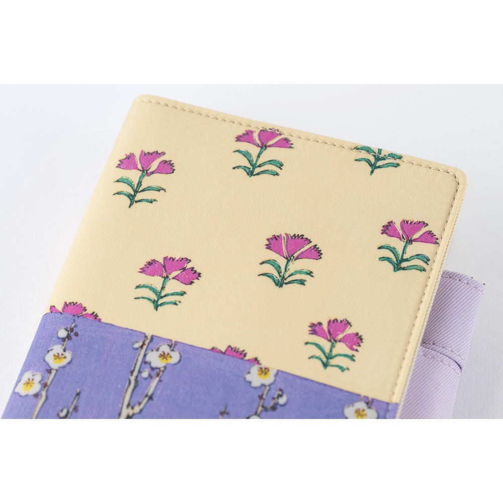 Hobonichi Techo A6 Original Cover with Spring Planner | Unsodo: Bijutsukai (Plum and Dianthus) | Japanese April Start