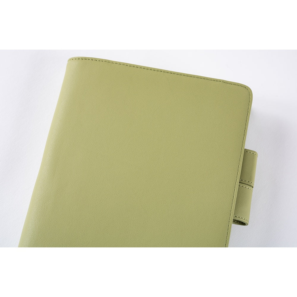 Hobonichi Techo A5 Cousin Cover with Planner | Leather: Sage Green | English Mon Start