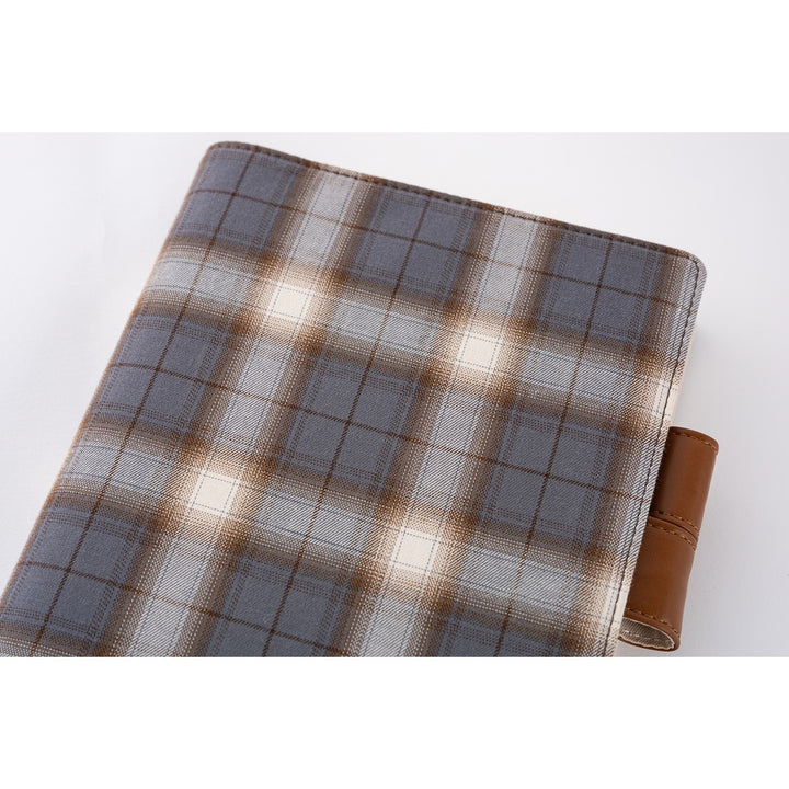 Hobonichi Techo A5 Cousin Cover with Planner | Shirt Fabric: Foggy Plaid | English Mon Start