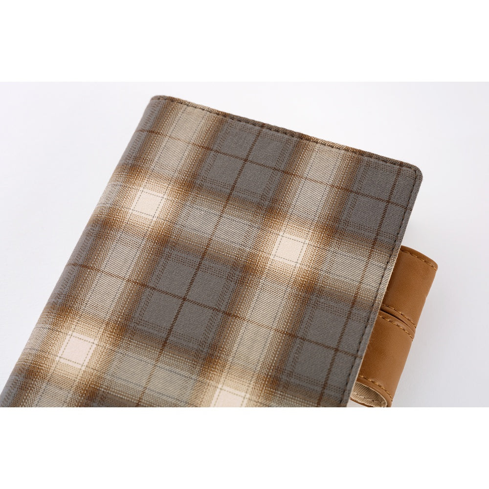 Hobonichi Techo A6 Original Cover with Planner | Shirt Fabric: Foggy Plaid | English Mon Start