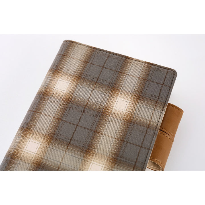 Hobonichi Techo A6 Original Cover with Planner | Shirt Fabric: Foggy Plaid | English Mon Start