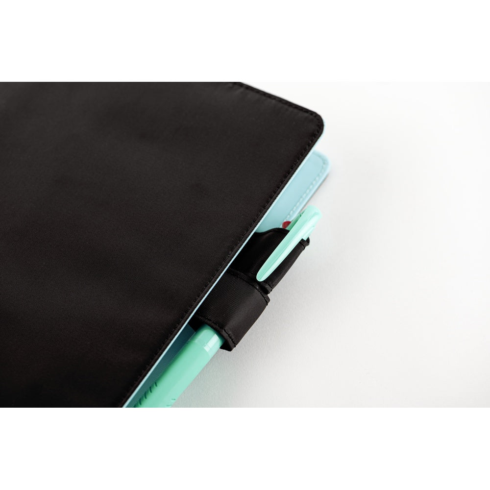 Hobonichi Techo A5 Cousin Cover with Planner | Colors: Black x Clear Blue | English Mon Start