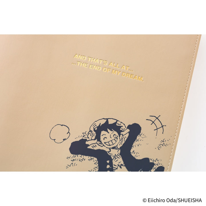 Hobonichi Techo A5 Cousin Cover with Planner | ONE PIECE magazine: End of Luffy’s Dream (Sand Beige) | English Mon Start