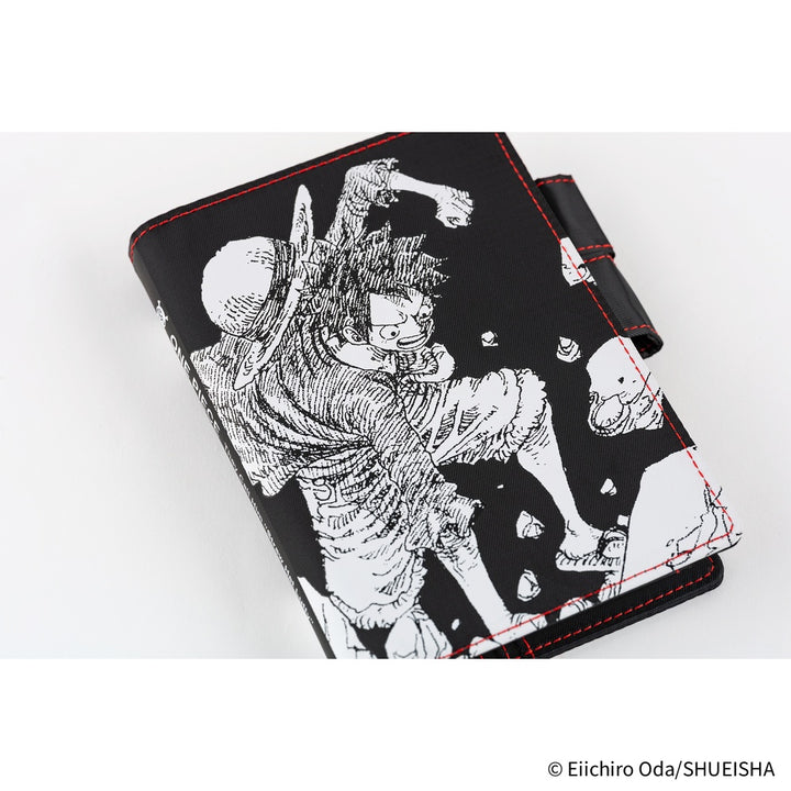 Hobonichi Techo A6 Original Cover with Planner | ONE PIECE magazine: Straw Hat Luffy (Black) | English Mon Start