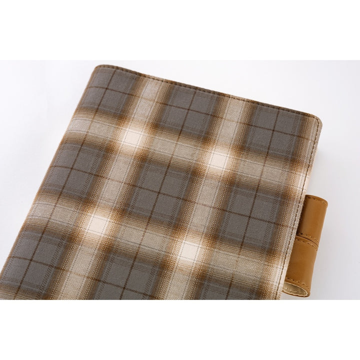 Hobonichi Techo A5 Cousin Cover with Planner | Shirt Fabric: Foggy Plaid | English Mon Start
