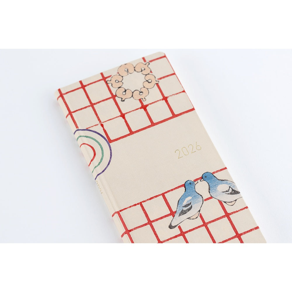Hobonichi Techo 2026 APRIL Start Weeks Planner | Unsodo: Bijutsukai (Blue Pigeons) | Japanese