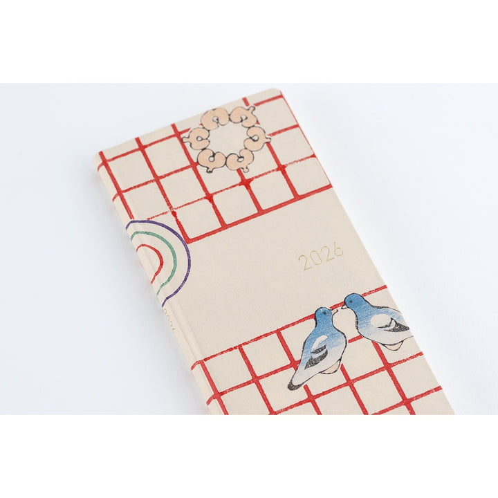 Hobonichi Techo 2026 APRIL Start Weeks Planner | Unsodo: Bijutsukai (Blue Pigeons) | Japanese