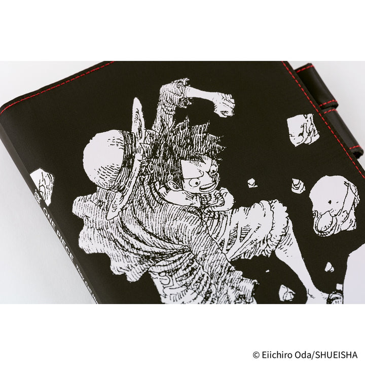 Hobonichi Techo A5 Cousin Cover with Planner | ONE PIECE magazine: Straw Hat Luffy (Black) | English Mon Start