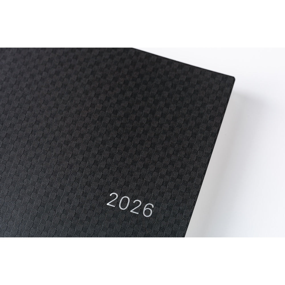 Hobonichi Techo 2026 A5 HON Planner | Paper Series: Black Gingham | English