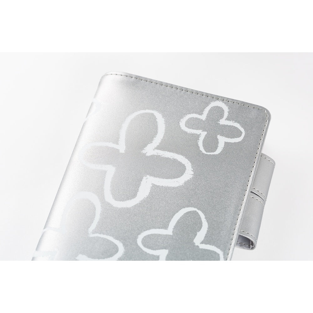 Hobonichi Techo A6 Original Cover with Spring Planner | Makoto Matsubayashi: Silver Flowers | Japanese April Start