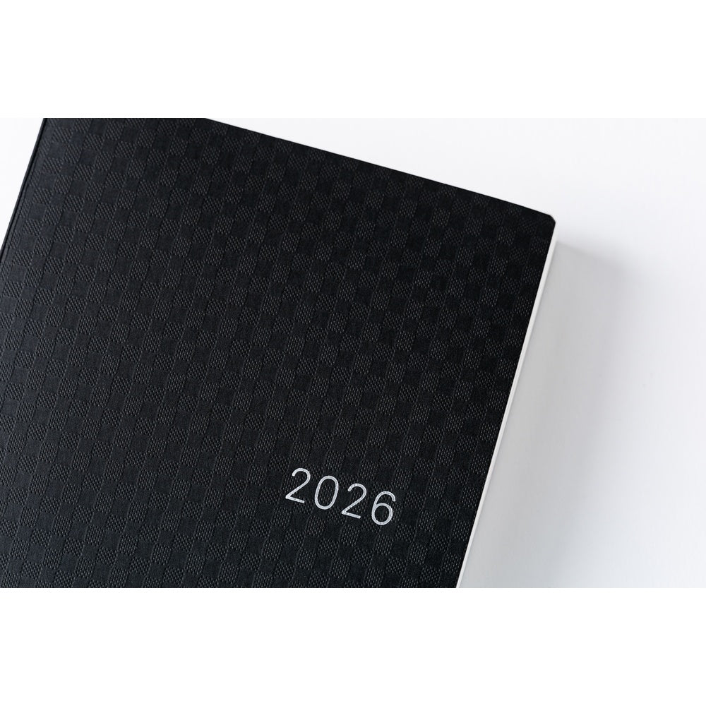 Hobonichi Techo 2026 A6 HON Planner | Paper Series: Black Gingham | English