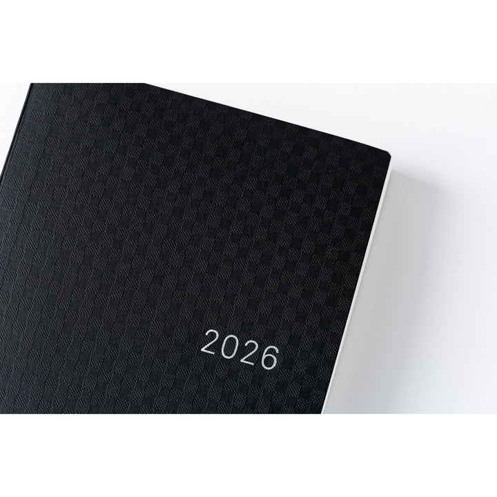 Hobonichi Techo 2026 A6 HON Planner | Paper Series: Black Gingham | English