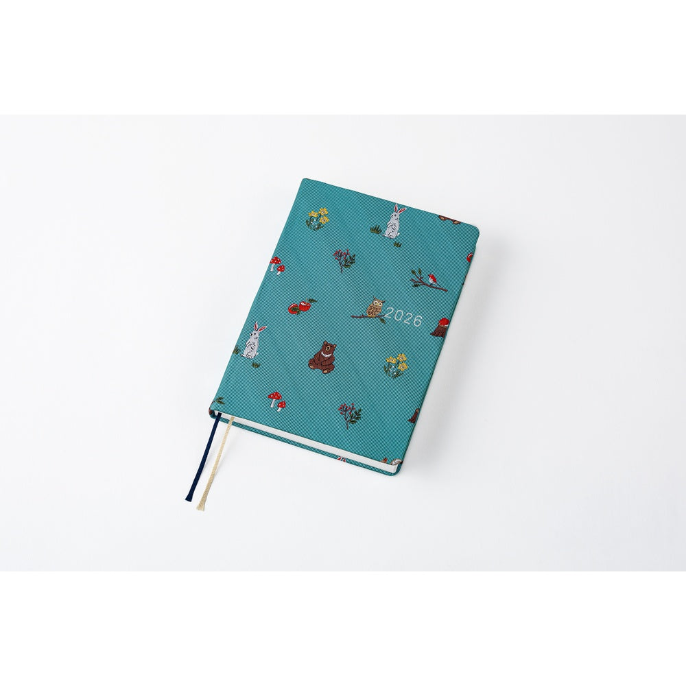 Hobonichi Techo 2026 A6 HON Planner | Bow & Tie: In the Forest | English