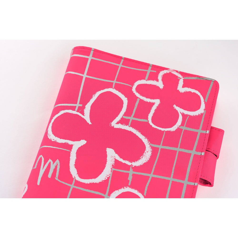 Hobonichi Techo A5 Cousin Cover with Planner | Makoto Matsubayashi: Pink Flowers | English Mon Start