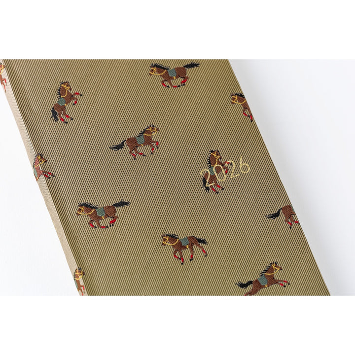 Hobonichi Techo 2026 Weeks MEGA Planner | Bow & Tie: Galloping Horses | English