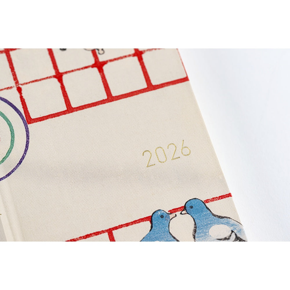 Hobonichi Techo 2026 APRIL Start Weeks Planner | Unsodo: Bijutsukai (Blue Pigeons) | Japanese