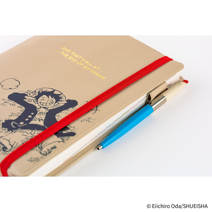 Hobonichi Techo A5 Cousin Cover with Planner | ONE PIECE magazine: End of Luffy’s Dream (Sand Beige) | English Mon Start