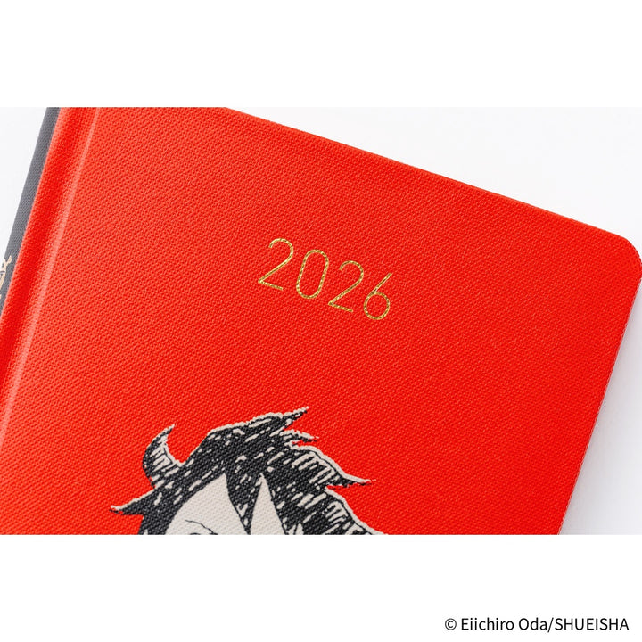 Hobonichi Techo 2026 APRIL Start Weeks Planner | ONE PIECE magazine: Straw Hat Luffy (Red) | Japanese