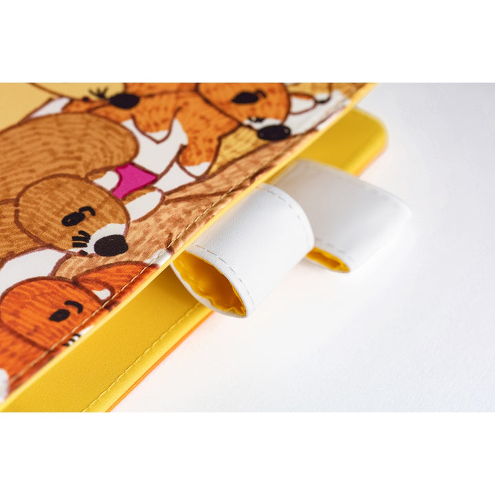 Hobonichi Techo A6 Original Cover with Planner | 100%ORANGE: Squirrel Squadron | English Mon Start