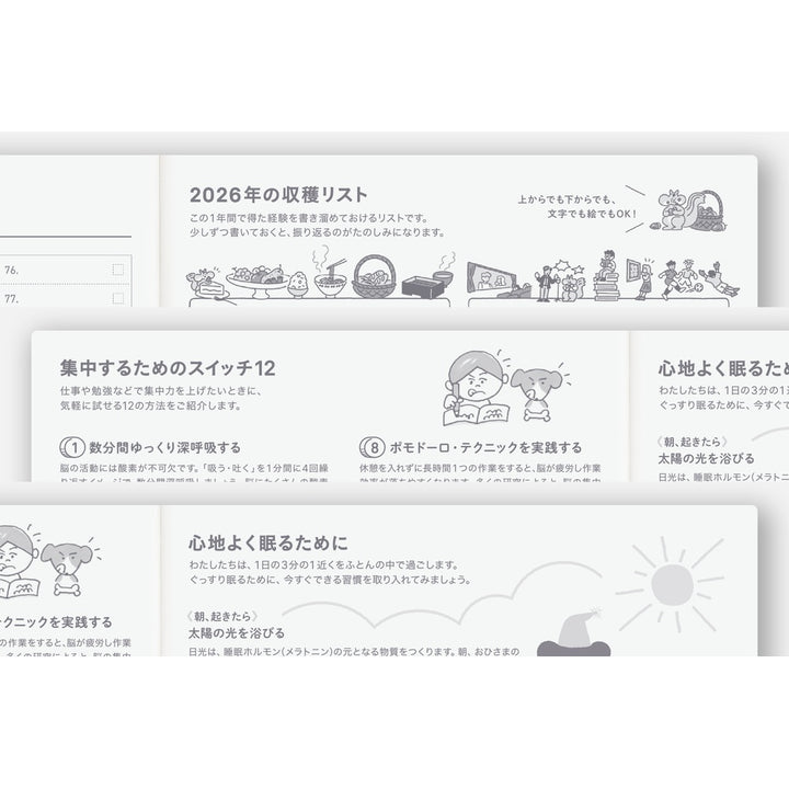 Hobonichi Techo 2026 A5 Cousin Planner | Spring Monday Start | Japanese Book Only