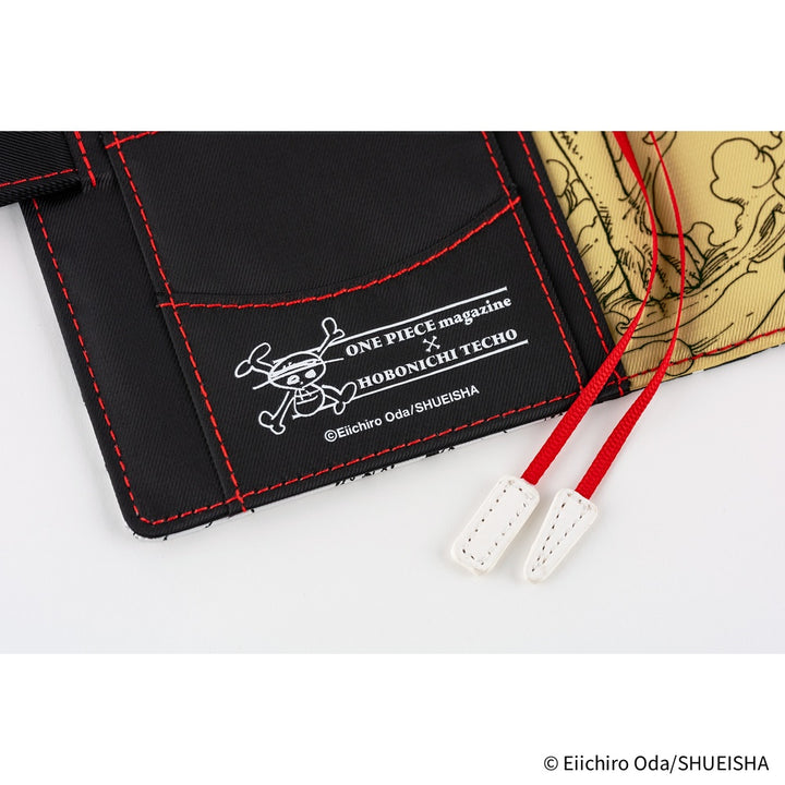 Hobonichi Techo A6 Original Cover with Planner | ONE PIECE magazine: Straw Hat Luffy (Black) | English Mon Start