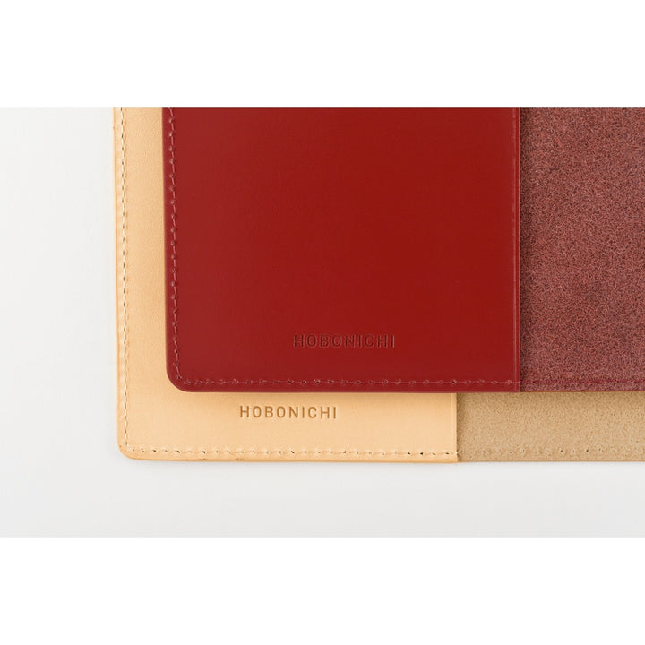 Hobonichi 5-Year A5 Techo Book Cover | Leather Cover (Red)