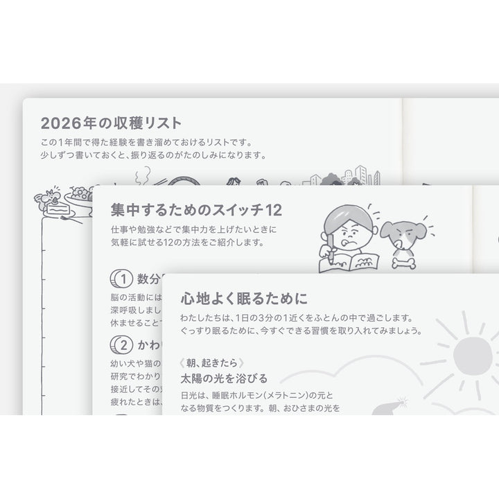 Hobonichi Techo 2026 A6 Original Planner | Spring Monday Start | Japanese Book Only