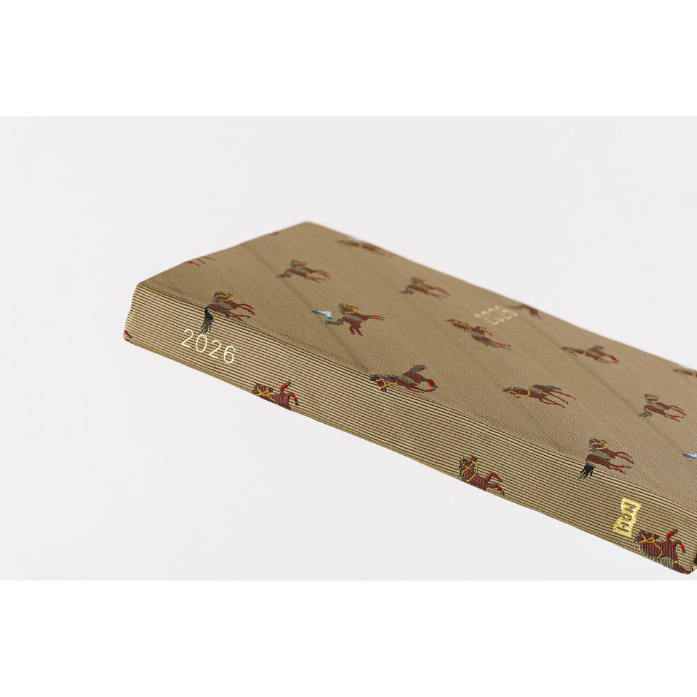 Hobonichi Techo 2026 A6 HON Planner | Bow & Tie: Galloping Horses | English