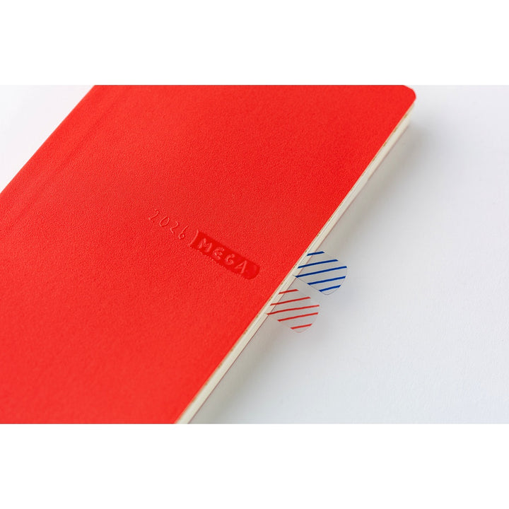 Hobonichi Techo 2026 Weeks MEGA Planner | Sneaker: Tomato Red | English
