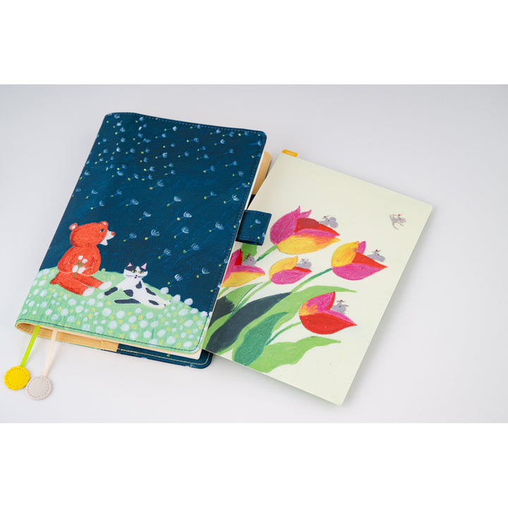 Hobonichi Techo A5 Cousin Cover | Keiko Shibata: Gentle Breeze in a Dandelion Field