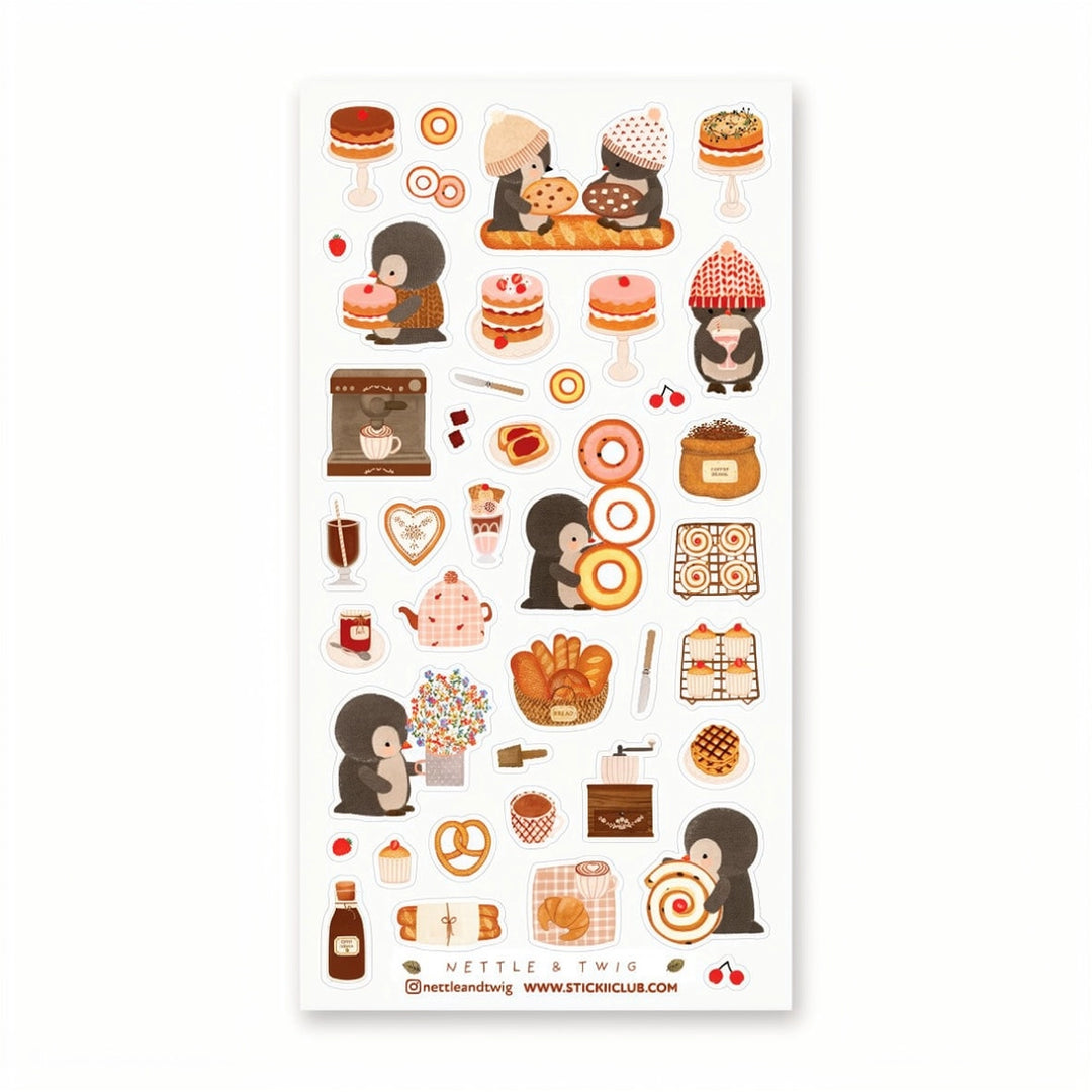 Penguin Cafe Sticker Sheet