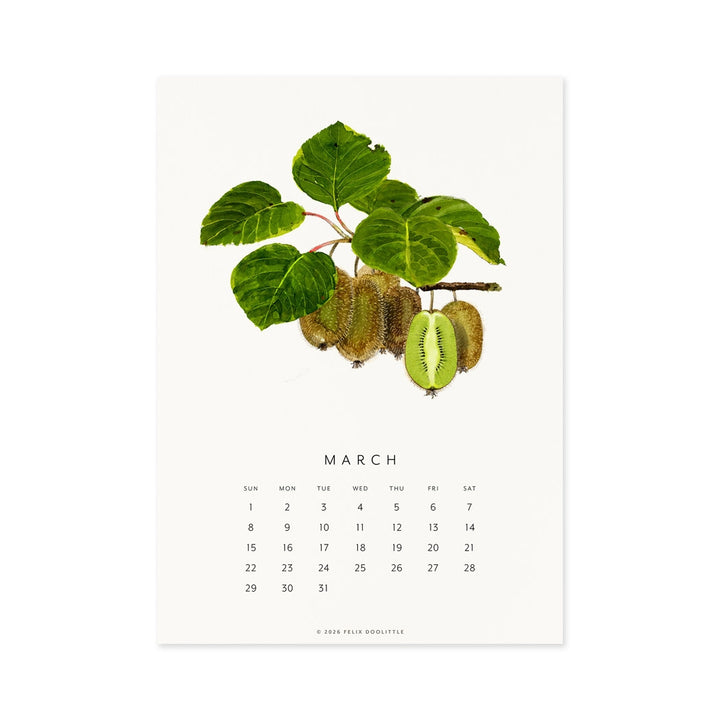 Fresh Fruit | 2026 Desk Calendar