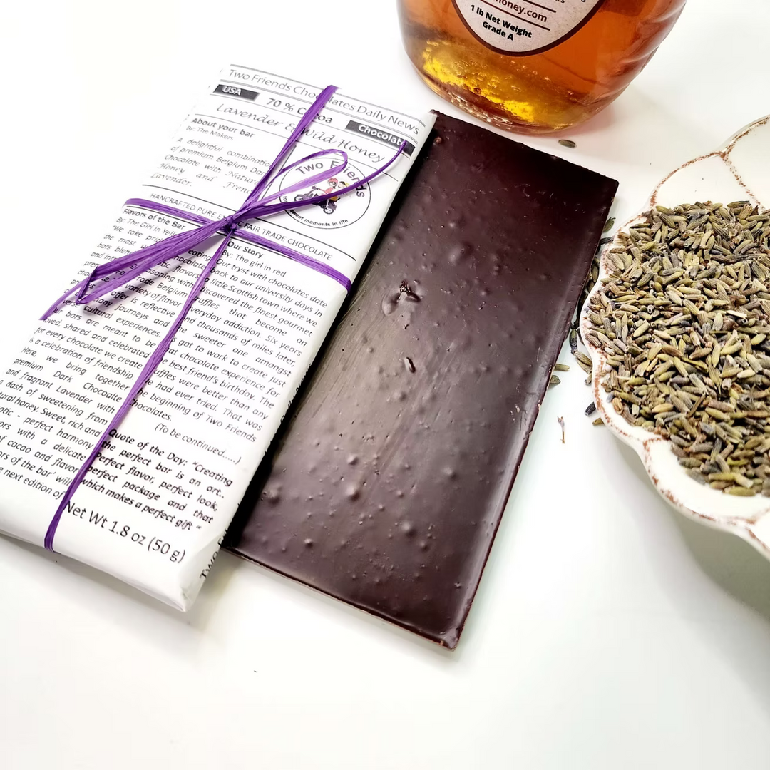 French Lavender and Wild Honey Chocolate Bar