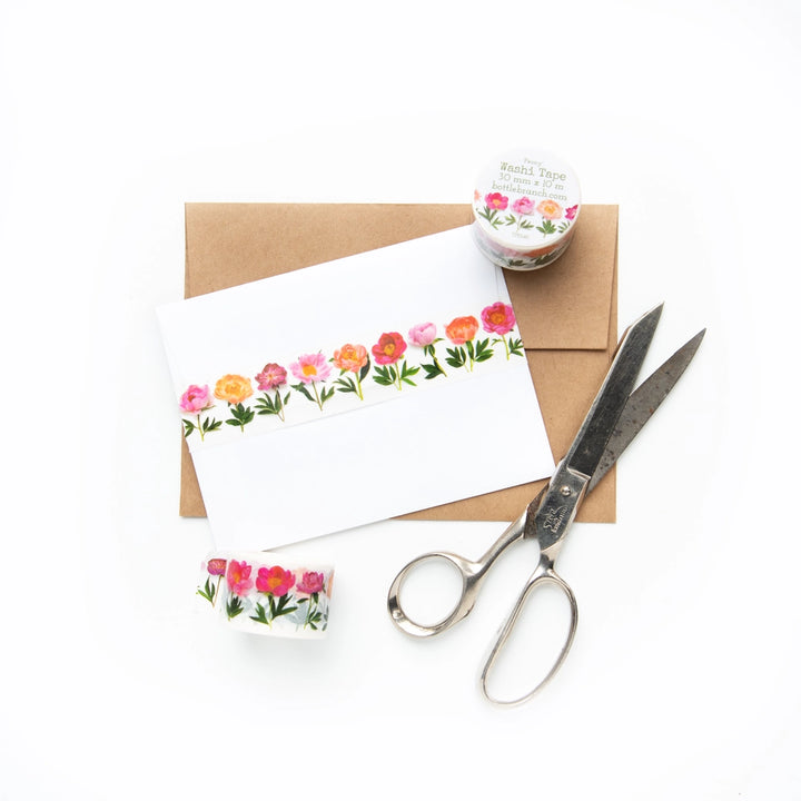 Peony | Washi Tape