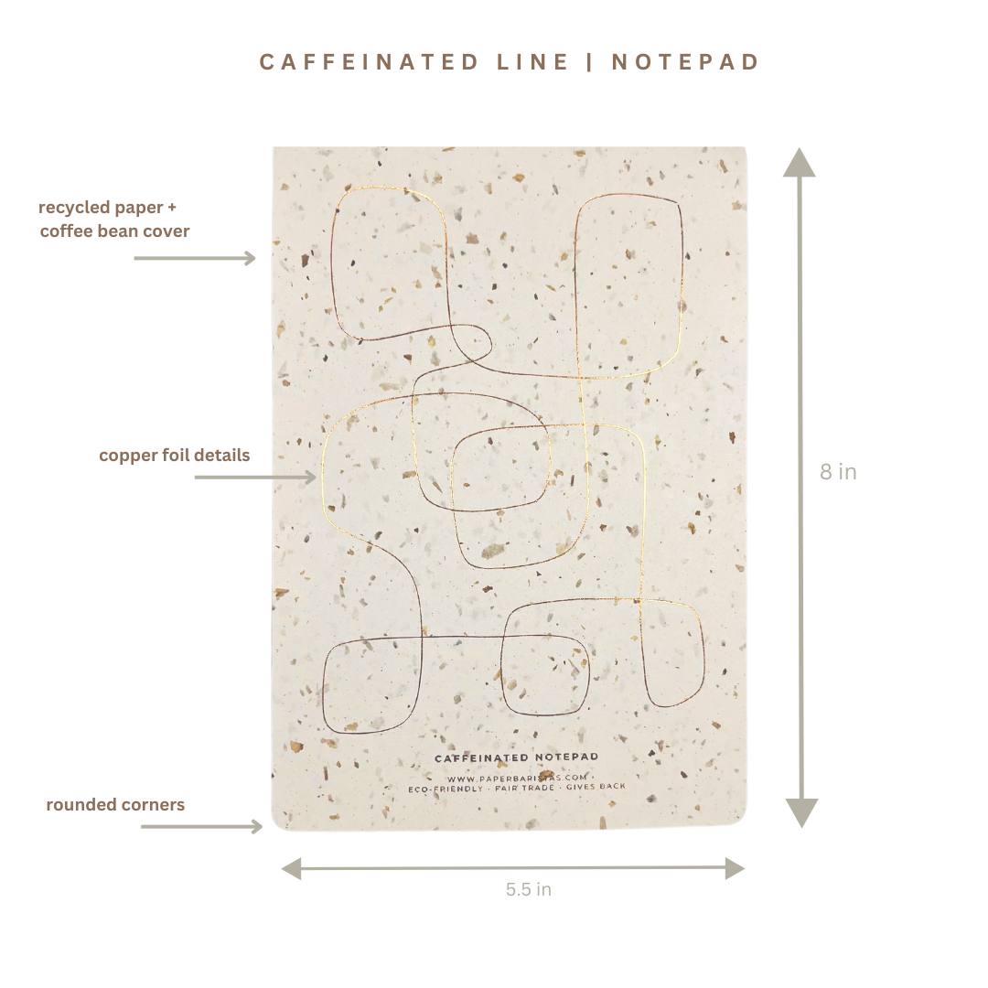 Recycled Coffee Bean Grounds Paper Notepad