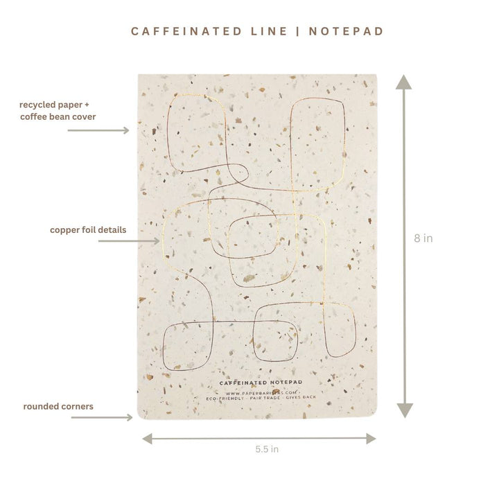 Recycled Coffee Bean Grounds Paper Notepad