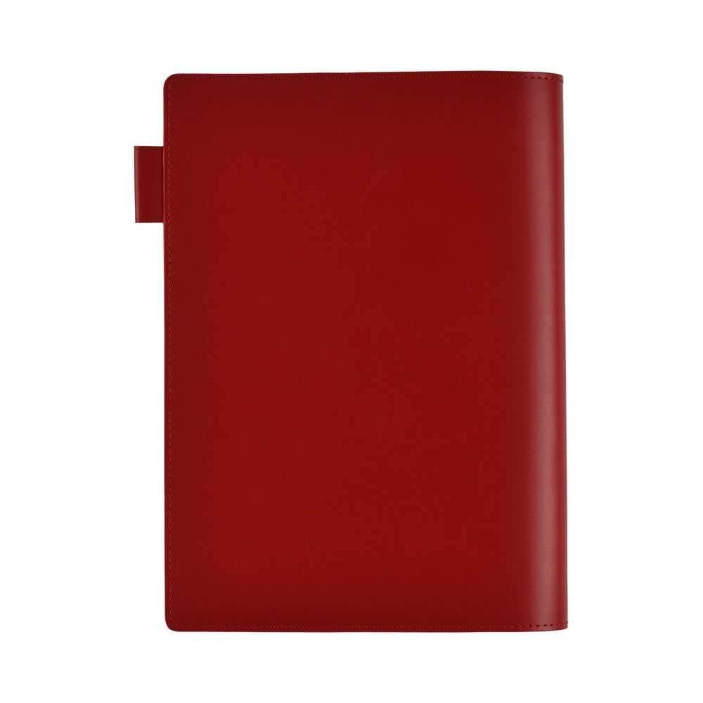 Hobonichi 5-Year A5 Techo Book Cover | Leather Cover (Red)