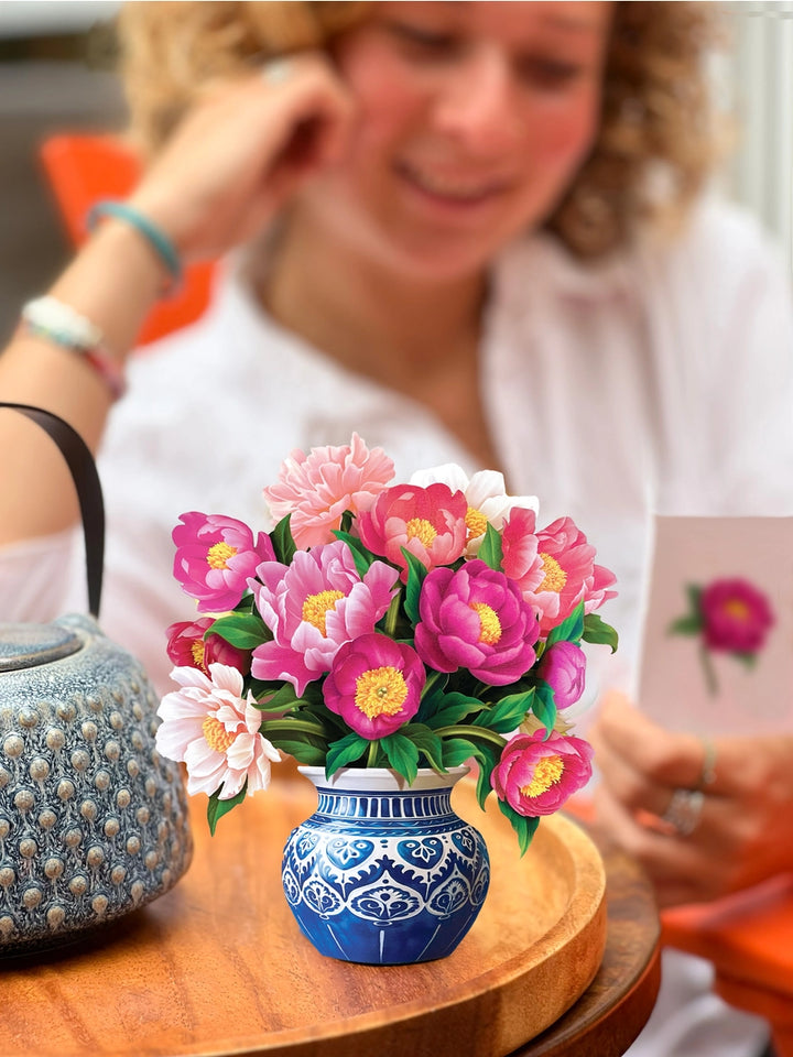 Peony Paradise Mini Pop-Up Card