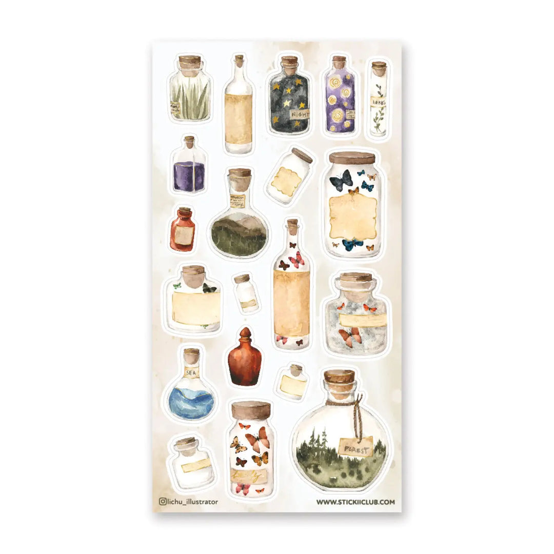 Bottled Nature Sticker Sheet