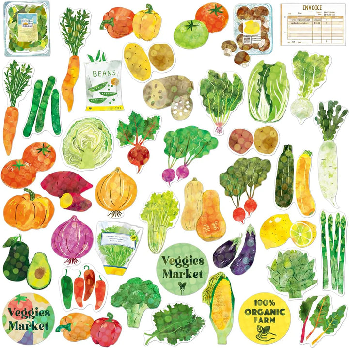 Veggie Market Stickers in a Box