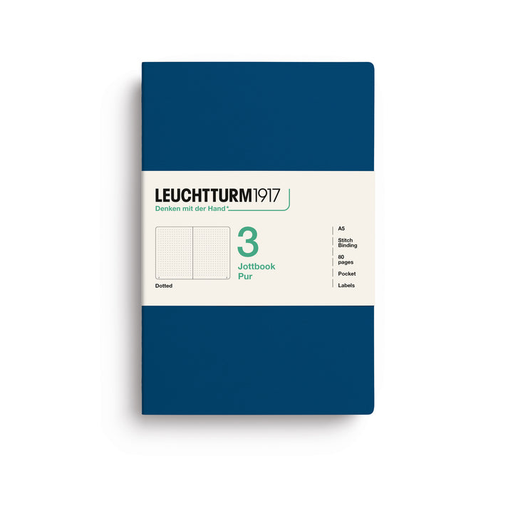 Softcover Dotted Jottbook | Indigo | Pack of 3