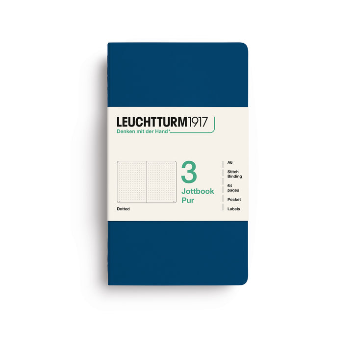 Softcover Dotted Jottbook | Indigo | Pack of 3