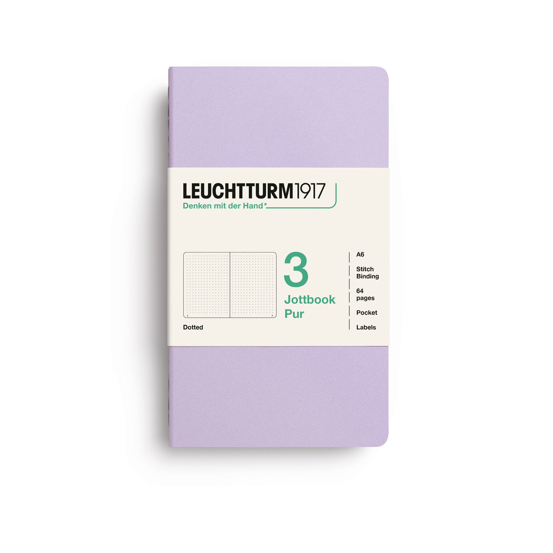 Softcover Dotted Jottbook | Lilac | Pack of 3