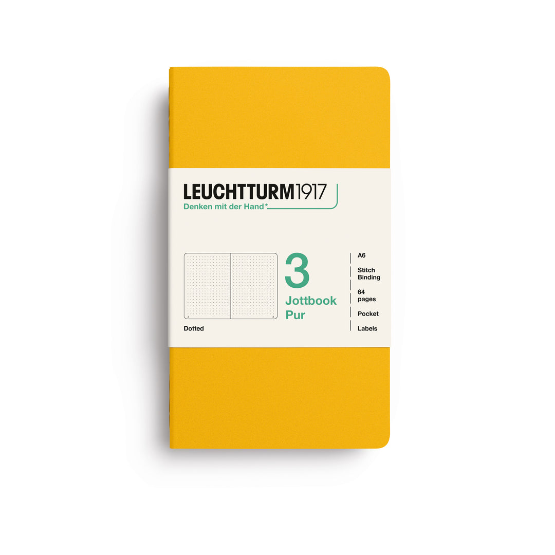 Softcover Dotted Jottbook | Sunflower | Pack of 3