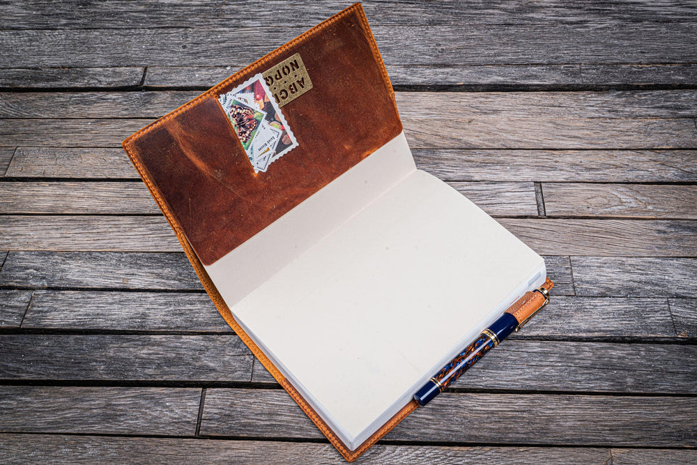 Slim Leather Cover for A5 Notebook – The Paper Mouse