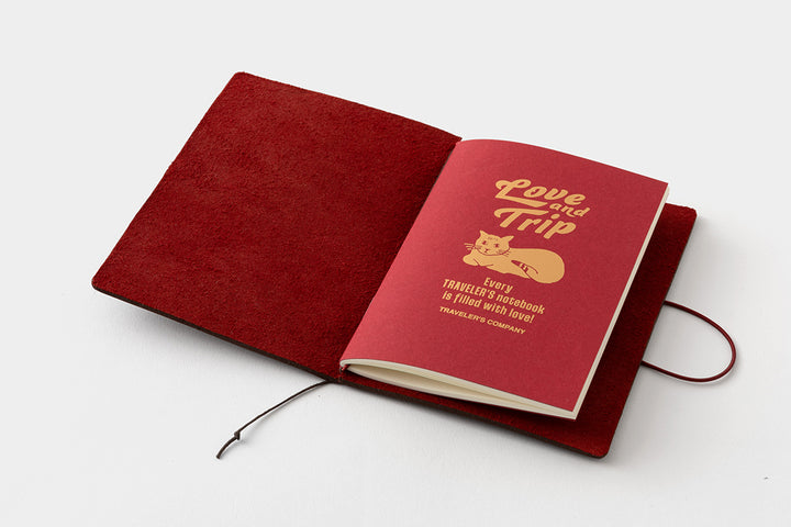 TRAVELER'S notebook LOVE AND TRIP Red | Passport Size | Limited Edition