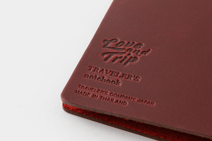 TRAVELER'S notebook LOVE AND TRIP Red | Regular Size | Limited Edition