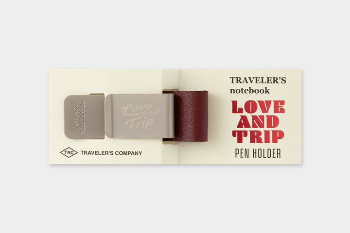 TRAVELER’S notebook Pen Holder LOVE AND TRIP Red | Limited Edition