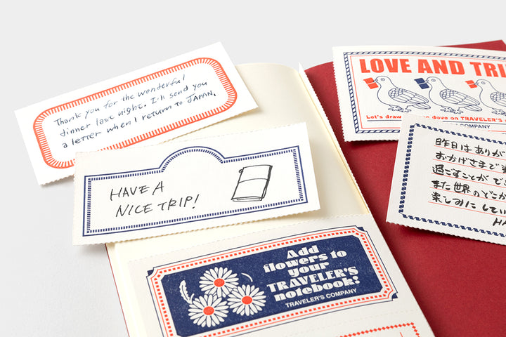 TRAVELER'S notebook LOVE AND TRIP Red | Regular Size | Limited Edition