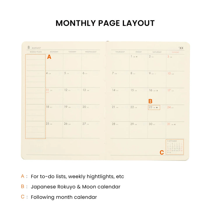 Hightide 2027 Balloon Weekly Planner | A6 Red